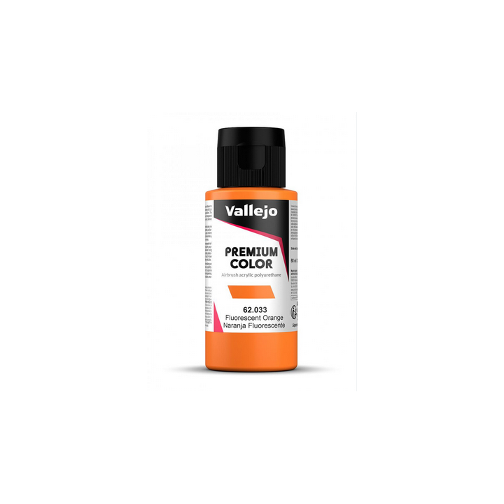 Peinture Vallejo - Premium Color - Fluorescent Orange - Naranja Fluorescente