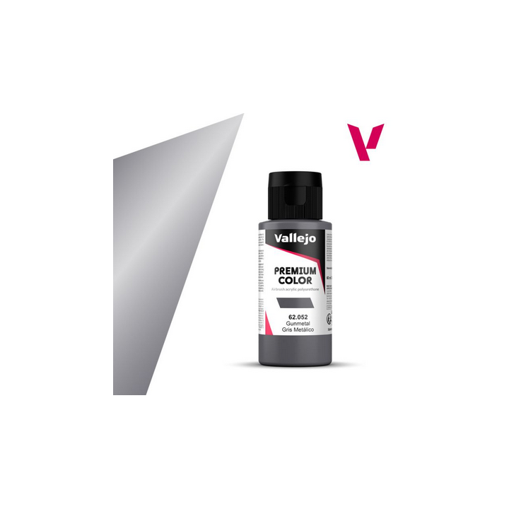 Peinture Vallejo - Premium Color -  Gunmetal - Gris Métalico