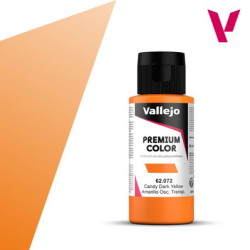 Peinture Vallejo - Premium Color -  Candy Dark Yellow  - Amarillo Oscuro Transparente