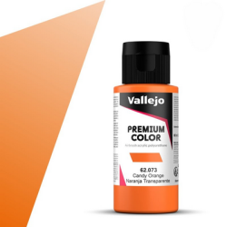 Peinture Vallejo - Premium Color -  Candy  Orange  - Naranja Transparente