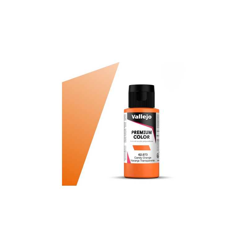 Peinture Vallejo - Premium Color -  Candy  Orange  - Naranja Transparente