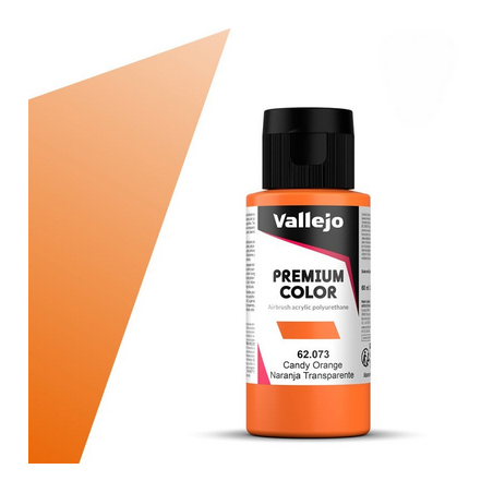 Peinture Vallejo - Premium Color -  Candy  Orange  - Naranja Transparente