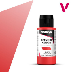 Peinture Vallejo - Premium Color -  Candy  Red  - Rojo Transparente