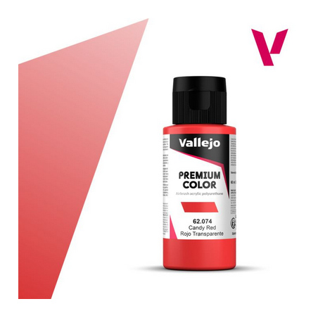 Peinture Vallejo - Premium Color -  Candy  Red  - Rojo Transparente