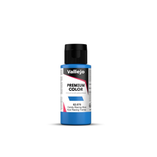 Peinture Vallejo - Premium Color -  Candy  Racing blue - Azul Racing Transparente