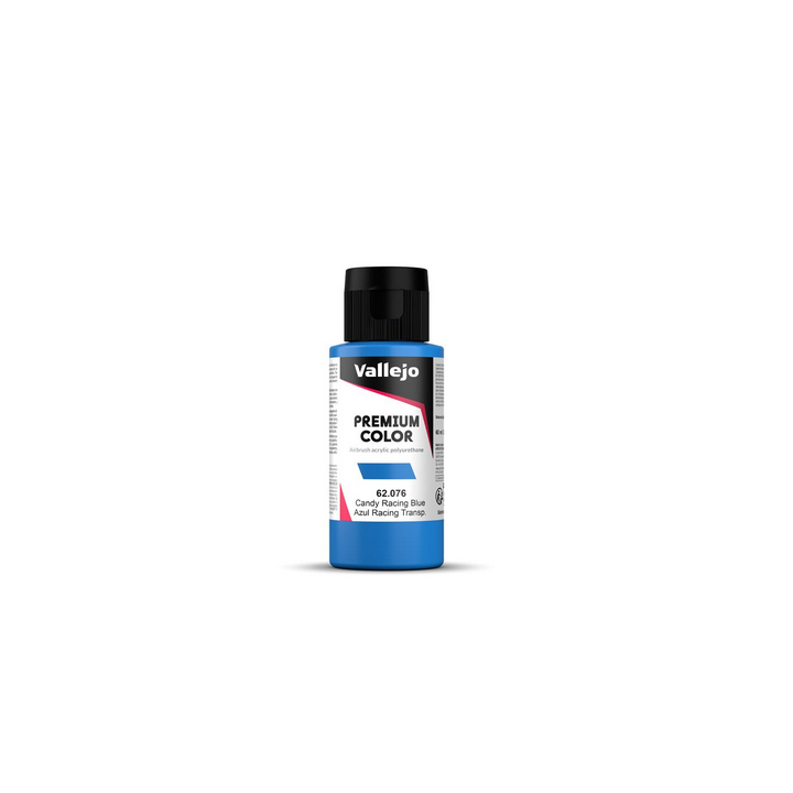 Peinture Vallejo - Premium Color -  Candy  Racing blue - Azul Racing Transparente