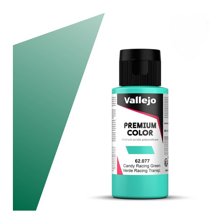 Peinture Vallejo - Premium Color -  Candy  Racing Green - Verde Racing Transparente