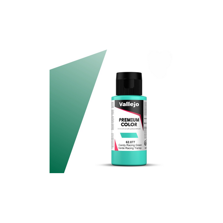 Peinture Vallejo - Premium Color -  Candy  Racing Green - Verde Racing Transparente
