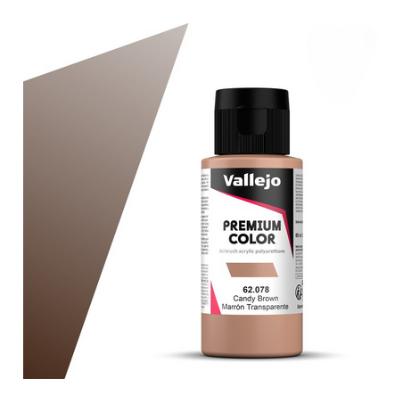 Peinture Vallejo - Premium Color -  Candy Brown - Marron Transparente