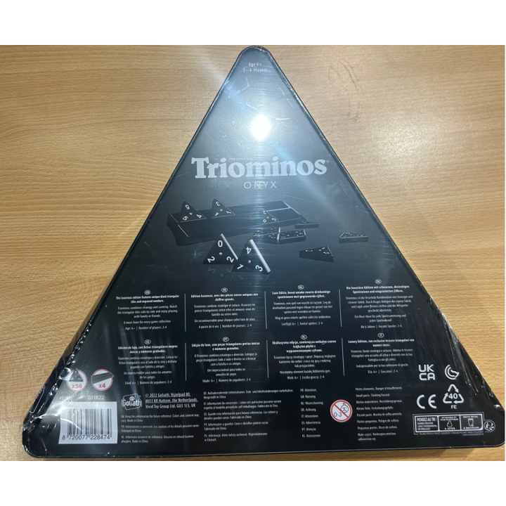 PRODUIT NEUF ABIME - Jeux de Société - Triominos Onyx