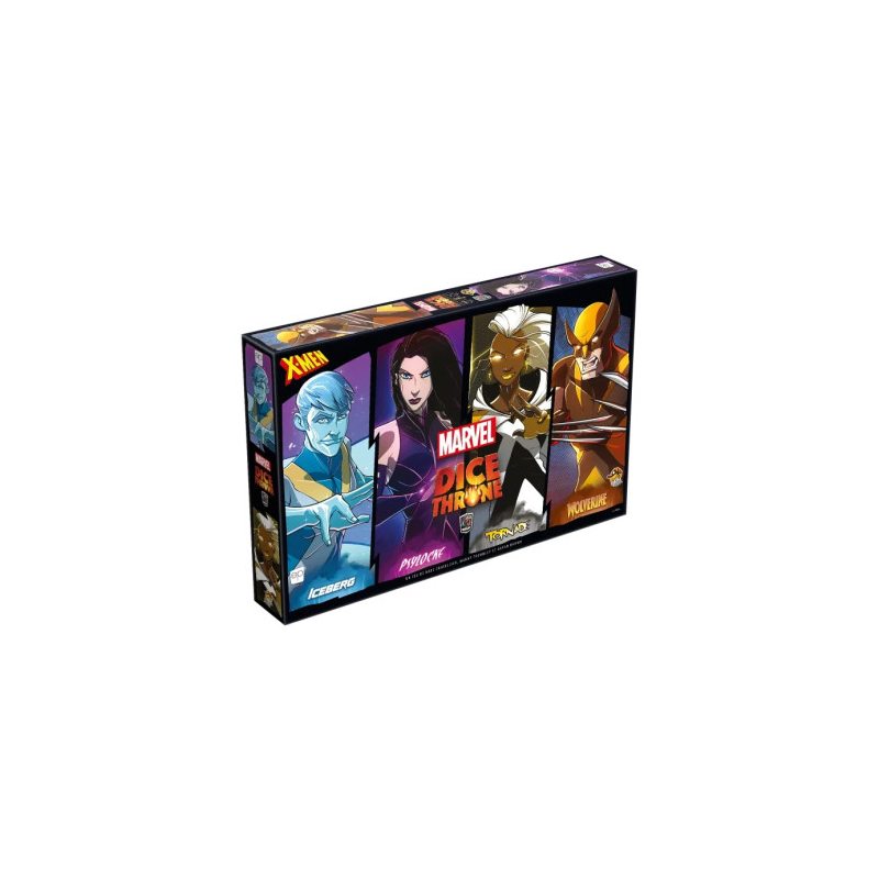 Jeux de société - Dice Throne Marvel: Iceberg, Psylocke, Tornade, Wolverine