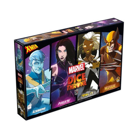 Jeux de société - Dice Throne Marvel: Iceberg, Psylocke, Tornade, Wolverine