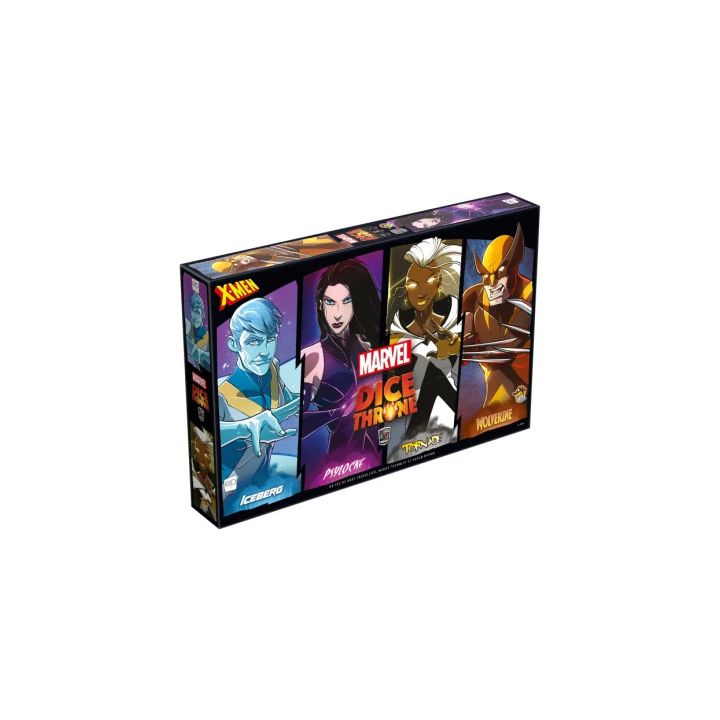 Jeux de société - Dice Throne Marvel: Iceberg, Psylocke, Tornade, Wolverine