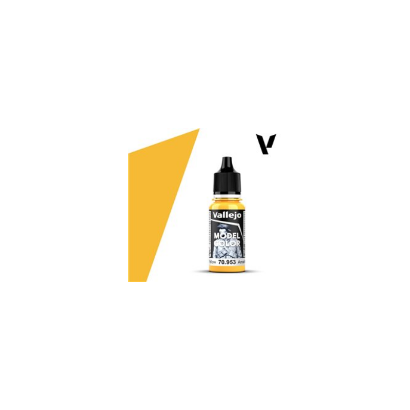 Peinture Vallejo Model Color : Jaune Mat - Flat Yellow