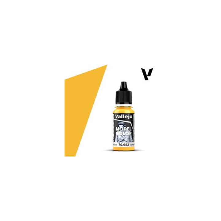 Peinture Vallejo Model Color : Jaune Mat - Flat Yellow