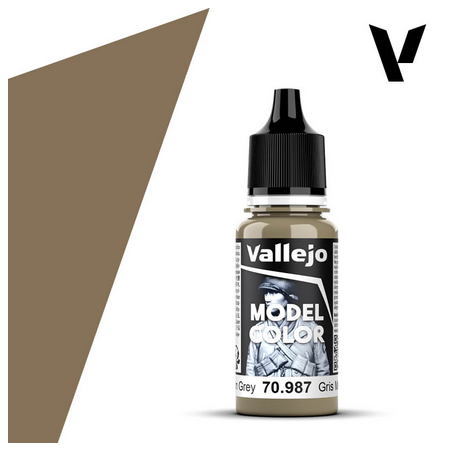 Peinture Vallejo Model Color : Gris médium - Medium Grey