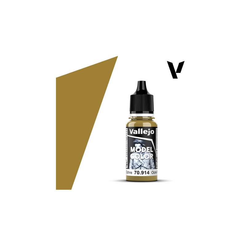 Peinture Vallejo Model Color : Ocre vert - Green Ochre