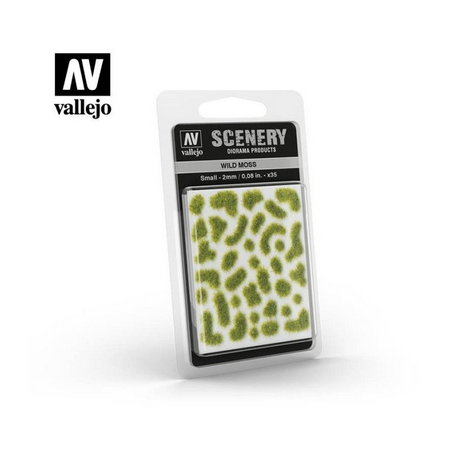 Vallejo Scenery : Wild Moss - Mousse Sauvage - Small : 2mm