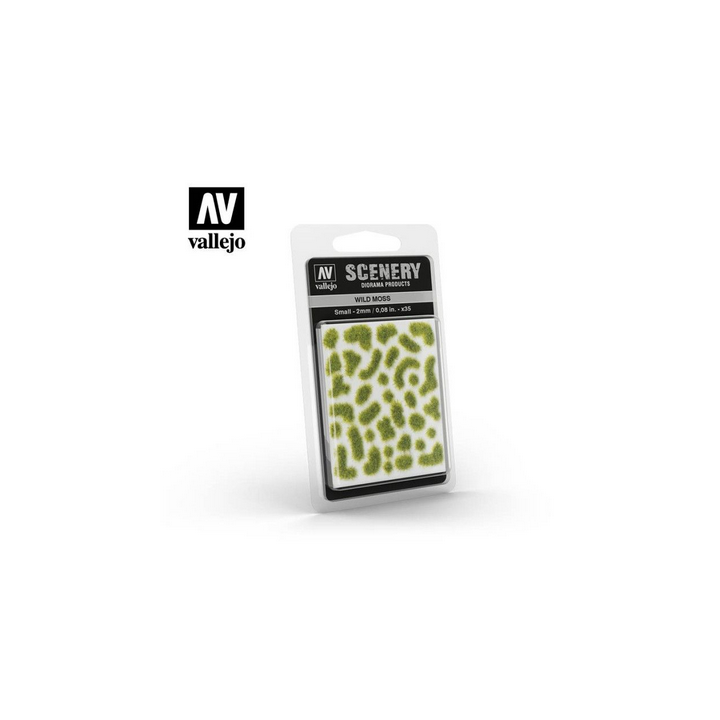 Vallejo Scenery : Wild Moss - Mousse Sauvage - Small : 2mm