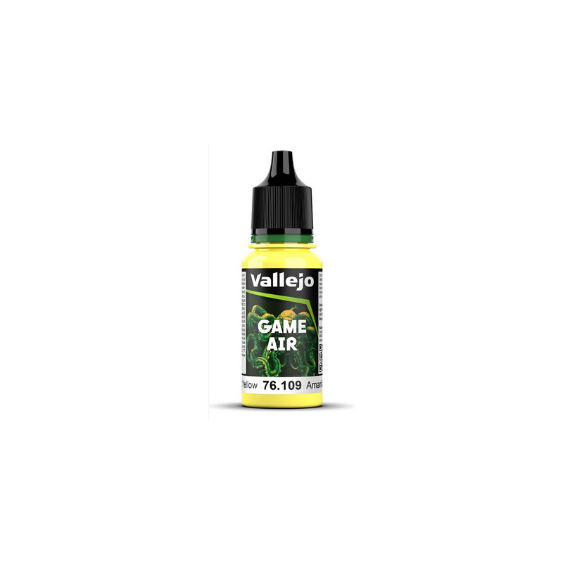 Peinture Vallejo Game Air : Toxic Yellow - Jaune Toxic