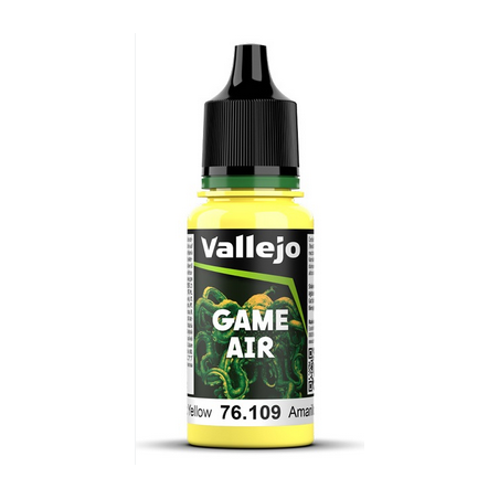 Peinture Vallejo Game Air : Toxic Yellow - Jaune Toxic