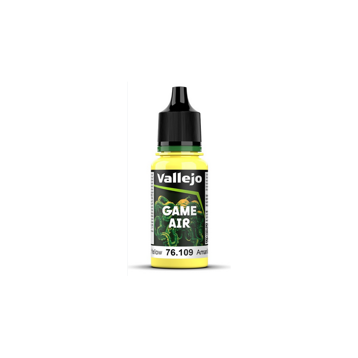 Peinture Vallejo Game Air : Toxic Yellow - Jaune Toxic