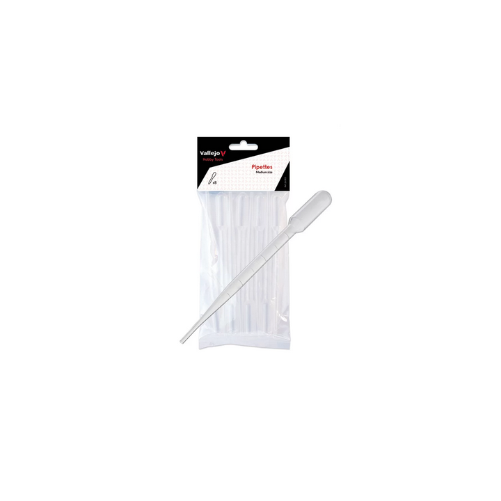Accessoire Vallejo : Pipette Moyenne 3ml x8