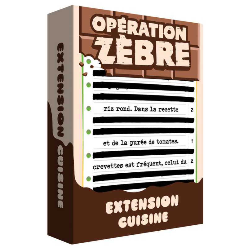 Jeux de société - Opération Zèbre - Extension Cuisine
