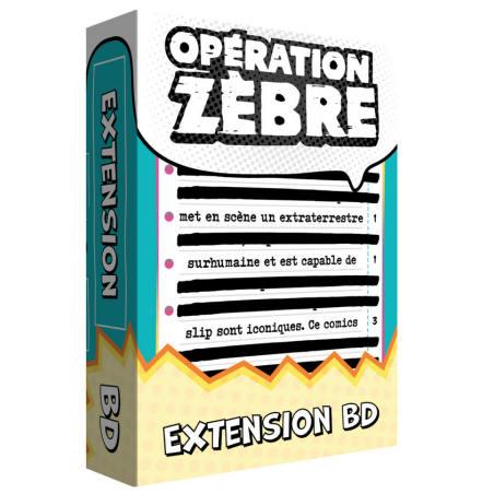 Jeux de société - Opération Zèbre - Extension BD