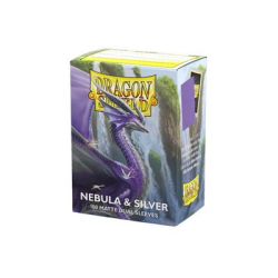 Protège-cartes Dragon Shield - 100 Standard Sleeves Matte : Nebula & Silver