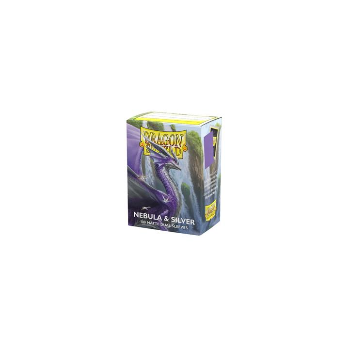 Protège-cartes Dragon Shield - 100 Standard Sleeves Matte : Nebula & Silver