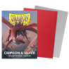 Protège-cartes Dragon Shield - 100 Standard Sleeves Matte : Crimson & Silver