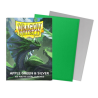 Protège-cartes Dragon Shield - 100 Standard Sleeves Matte : Apple Green & Silver