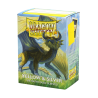 Protège-cartes Dragon Shield - 100 Standard Sleeves Matte : Yellow & Silver
