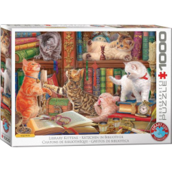 Puzzle Eurographics - Chatons de Bibliothéque - 1000 Pièces