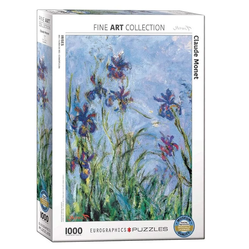 Puzzle Eurographics Fine Art - Claude Monet : Iris - 1000 Pièces