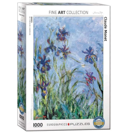 Puzzle Eurographics Fine Art - Claude Monet : Iris - 1000 Pièces