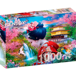 Puzzle Enjoy Puzzle - Geisha Garden - 1000 Pièces