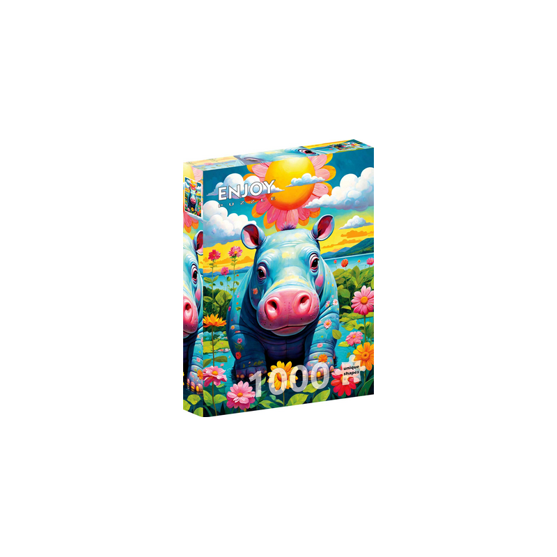 Puzzle Enjoy Puzzle - Sunny Hippo - 1000 Pièces