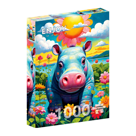 Puzzle Enjoy Puzzle - Sunny Hippo - 1000 Pièces