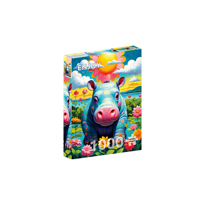 Puzzle Enjoy Puzzle - Sunny Hippo - 1000 Pièces