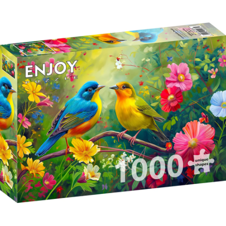 Puzzle Enjoy Puzzle - Lovebirds Duet - 1000 Pièces