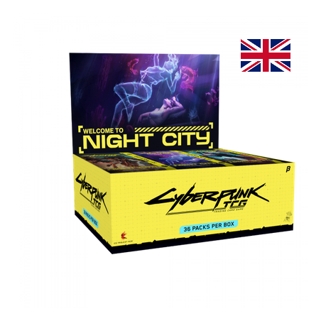 Précommande : Cyberpunk TCG - Boite de Booster (BETA VERSION) - Welcome To Night City - Boîte Complète - Anglais