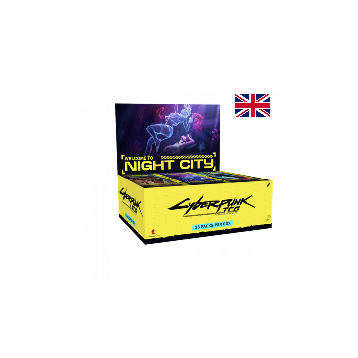 Précommande : Cyberpunk TCG - Boite de Booster (BETA VERSION) - Welcome To Night City - Boîte Complète - Anglais