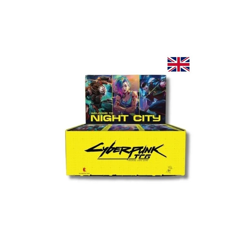 Précommande : Cyberpunk TCG - Boite de Booster - Welcome To Night City - Boîte Complète - Anglais