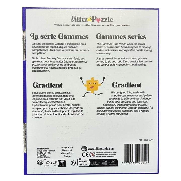 Puzzle Blitz Puzzle - Gradient EMJ - Edition limitée - 540 Pièces