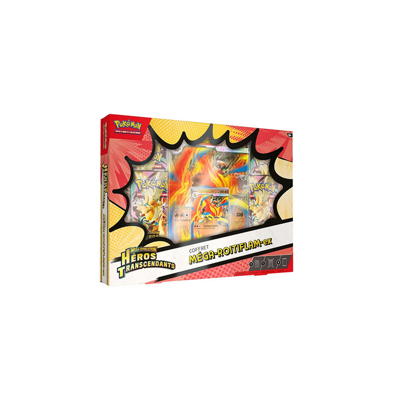 Pokémon : Coffret Héros Transcendants - Méga-Roitiflam ex