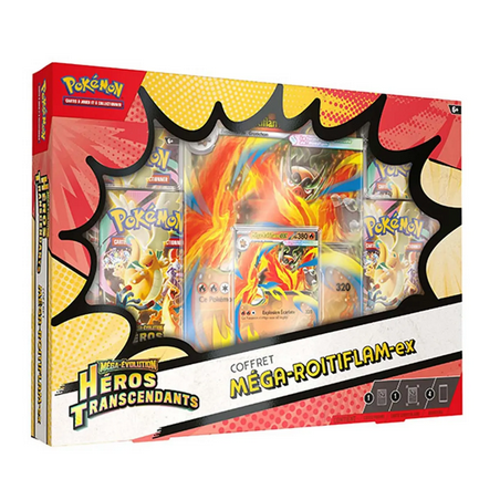 PROCHAINEMENT : Pokémon : Coffret Héros Transcendants - Méga-Roitiflam ex