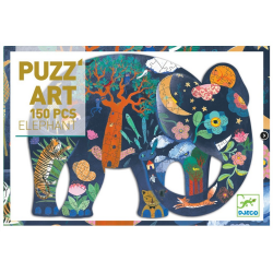 Puzzle Puzz'Art - Éléphant - 150 pièces