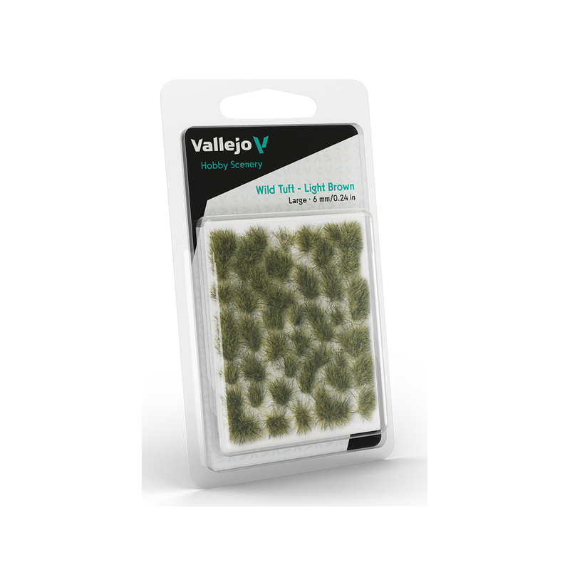 Vallejo Scenery : Wild Tuft - Brun Clair - Light Brown - Large : 6mm
